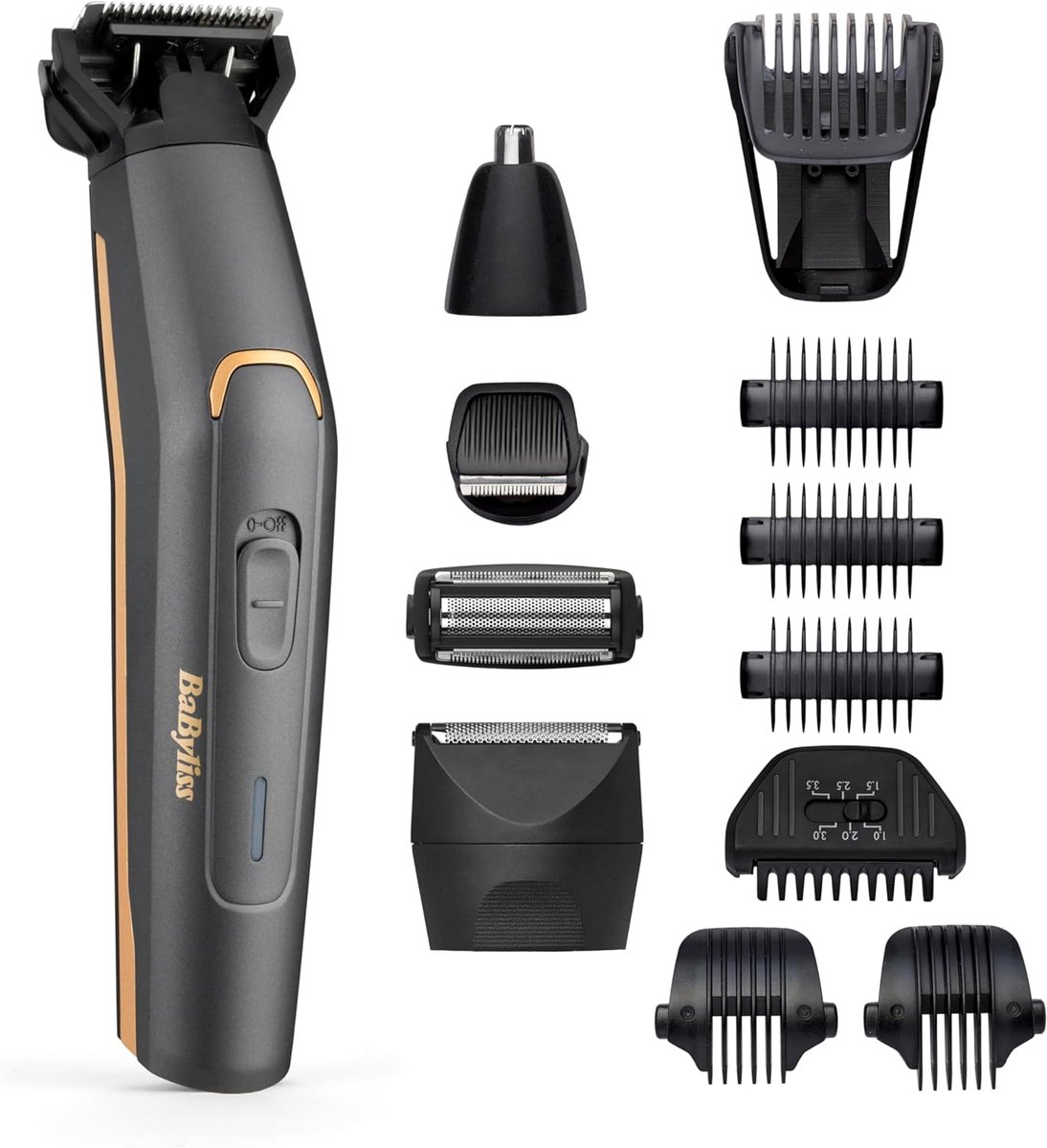 Multi Trimmer - Persoonlijke Verzorging - Stijlvol Uiterlijk - 12-in-1 Functies - 22 x 18 x 18 cm - Grafiet