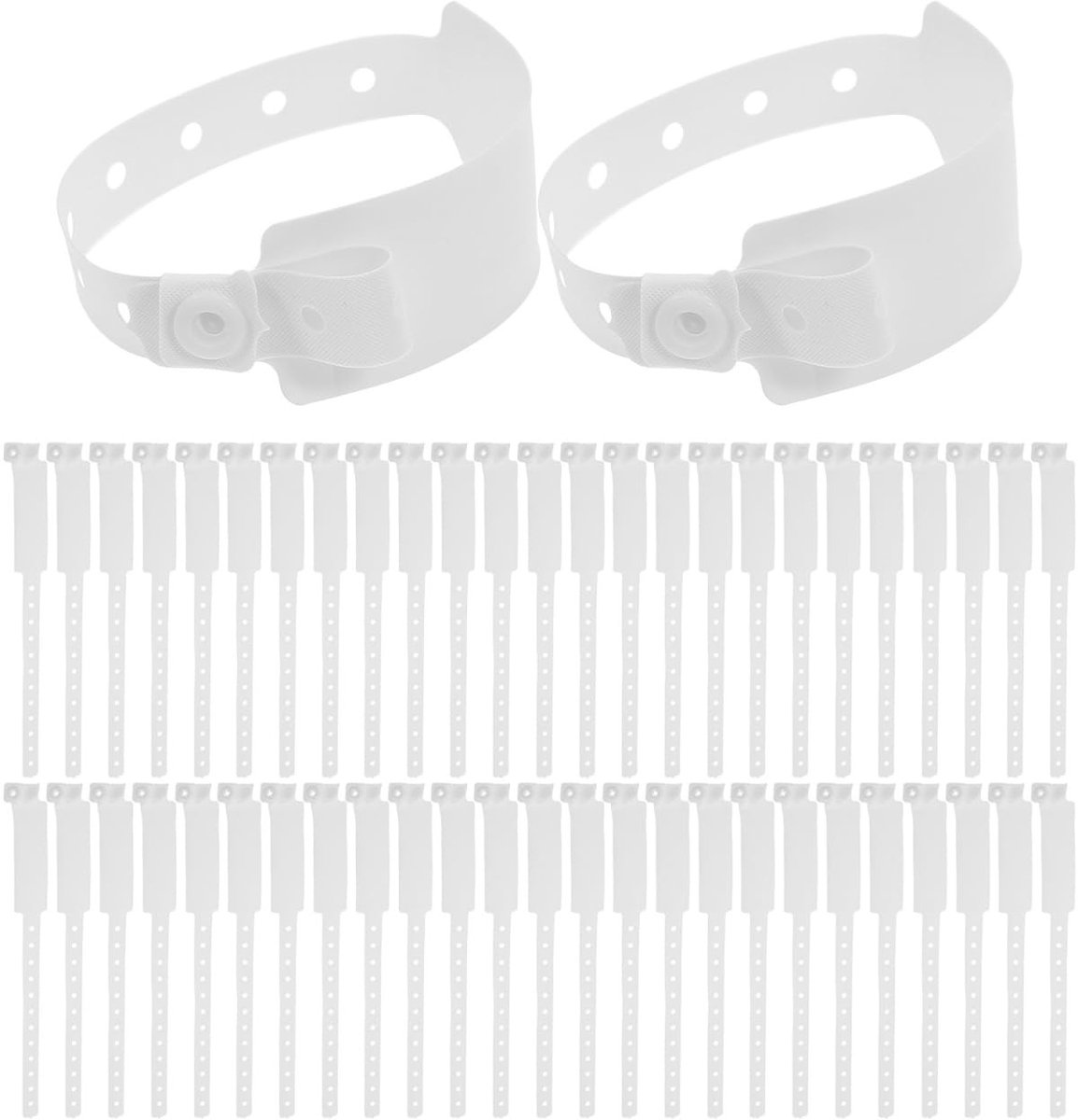 Dailygoods- Polsbandjes 100 Stuks - Medische ID-Banden - Ziekenhuis Polsbandjes - Identificatie Armbanden - PVC - Ruime Voorraad - Identificatiebandjes