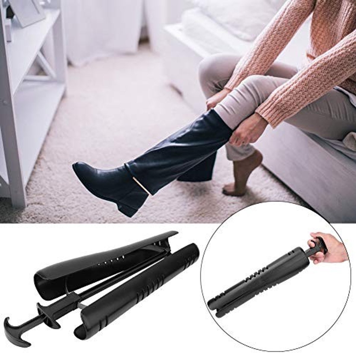 Dailygoods- Schoenspanners met dikke handgreep - Schoenoprekker - Schoenspanner Hout - Duurzaam - Praktisch - Vingervriendelijk ontwerp - Schoenverzorging