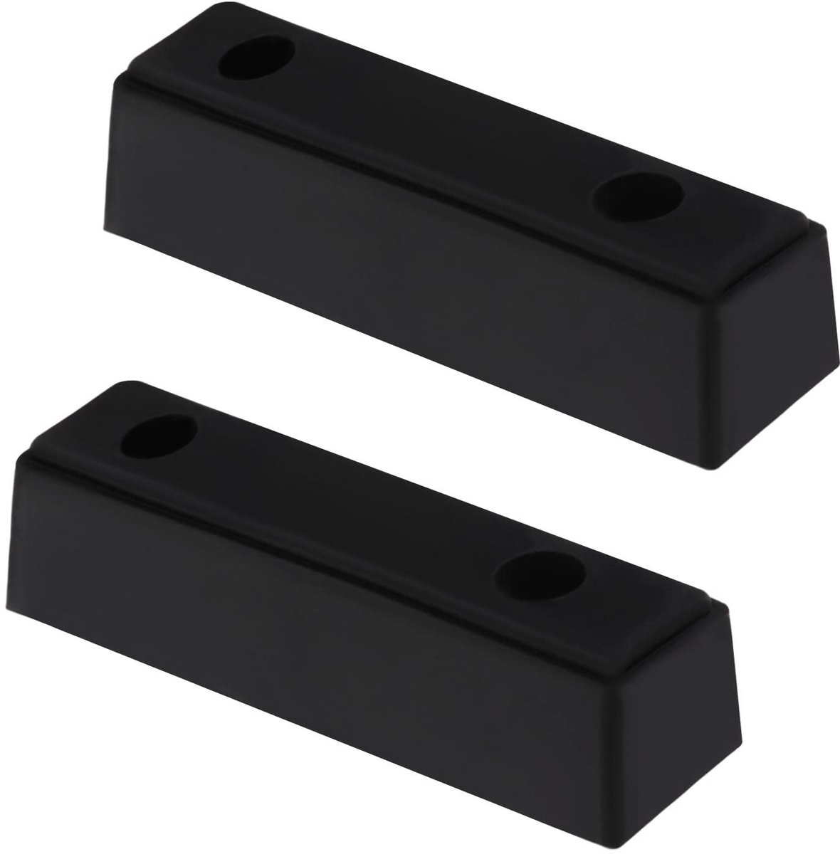 Dailygoods- Bump Stop Rubber - 2 STKS - 210x50x50mm - Antibotsingsblok - Geschikt voor Truck/Trailer - Gaten Centraal 125mm - Gat Diameter 10mm - Rubberen Buffer