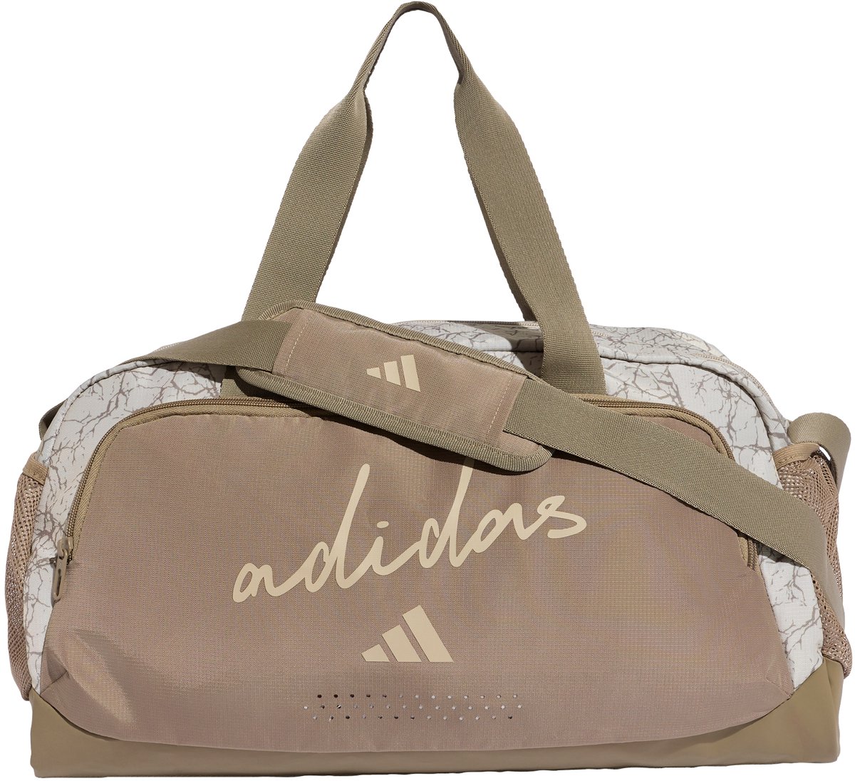 Adidas Performance Adidas Woman Defender Allover Graphic Duffel Tas Dames Beige