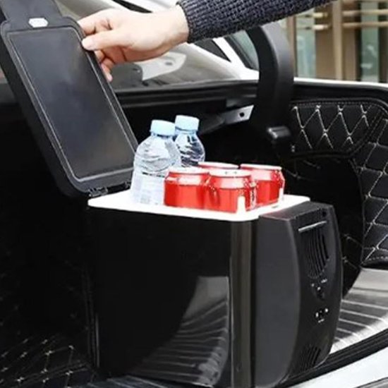 Kleine autokoelkast - Draagbare vriezer - Reizen en kamperen - Energiebesparend ontwerp - 6 liter capaciteit - Zwart — afbeelding 3