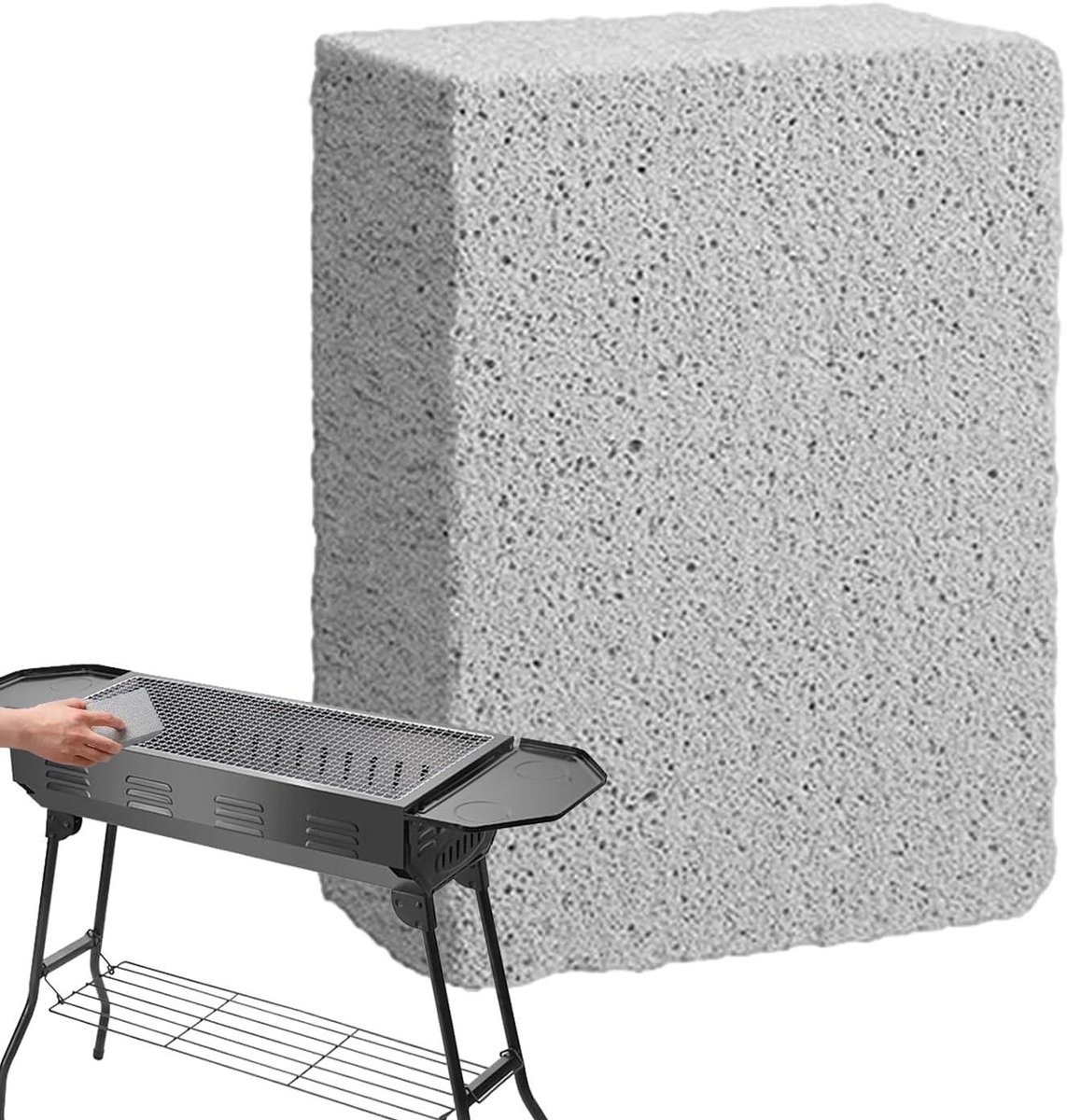 Pumice Stone - Reinigingssteen Schuursteen - Zwembad Onderhoud - Multifunctioneel Schoonmaken - 10.2 x 7.3 x 4 cm - Multicolor