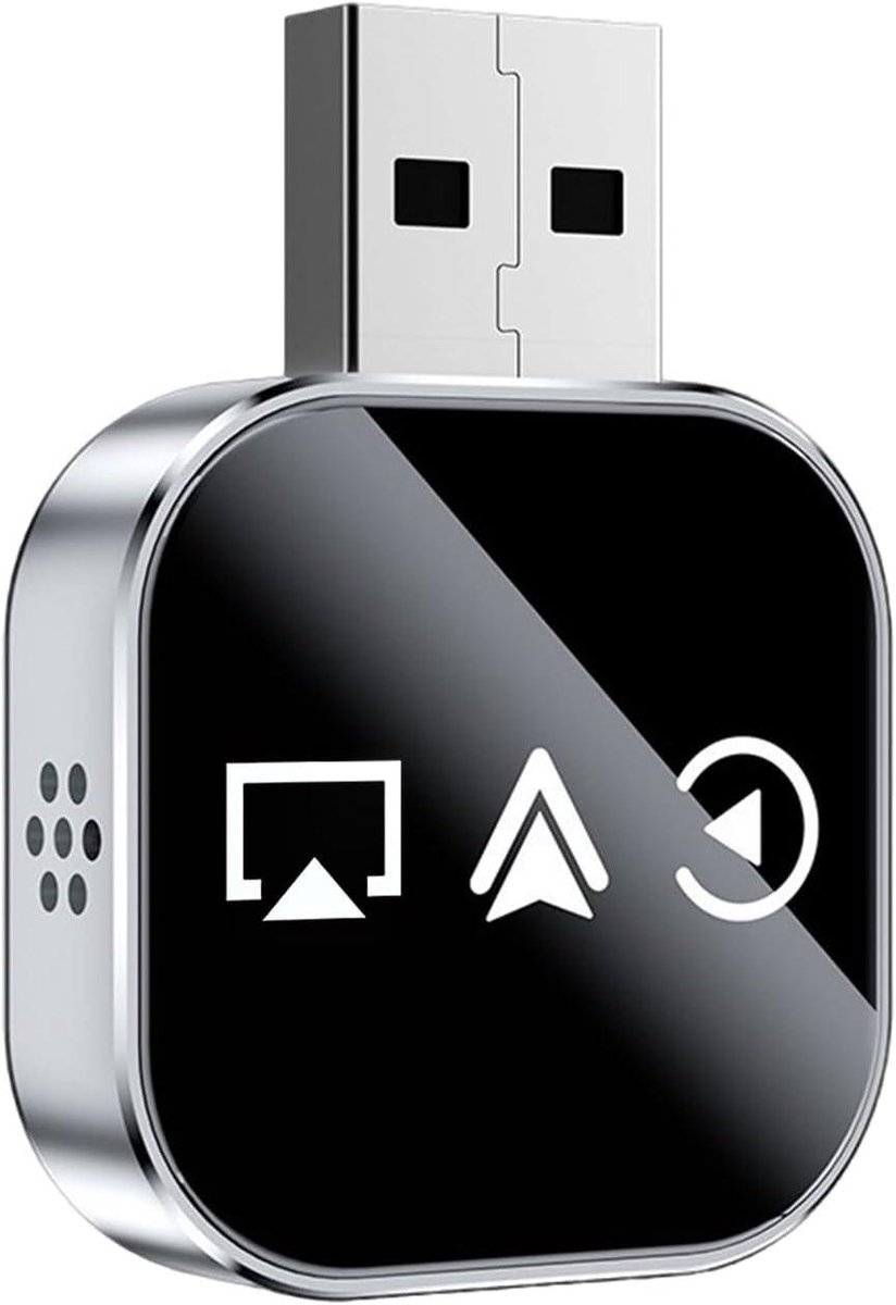 Draadloze Adapter - Auto Converter - Navigatie Muziek - Nullatentie Prestaties - Compact Ontwerp - Zilver