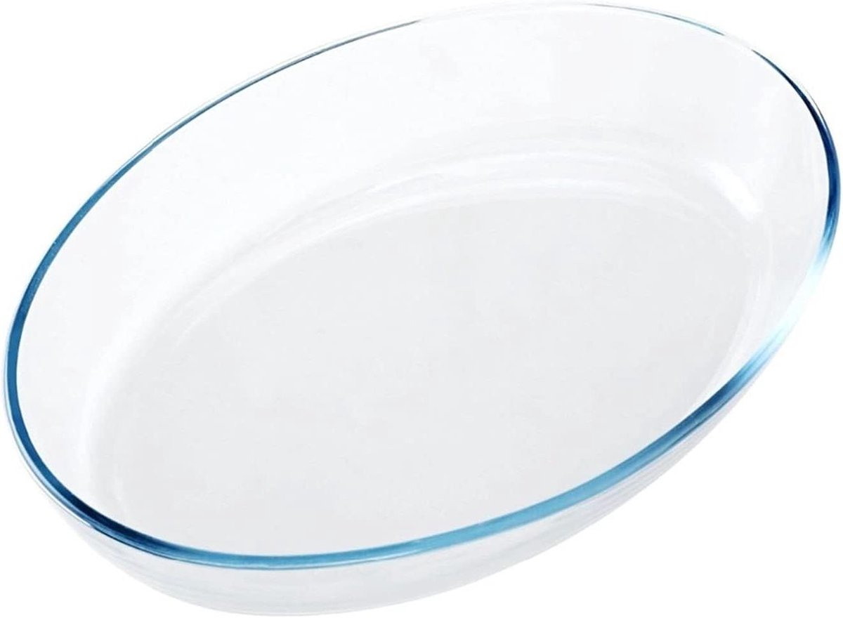 Glazen Mengkom - Salade Schaal - Voedsel Bereiden - Magnetron Geschikt - 3 Liter - Transparant