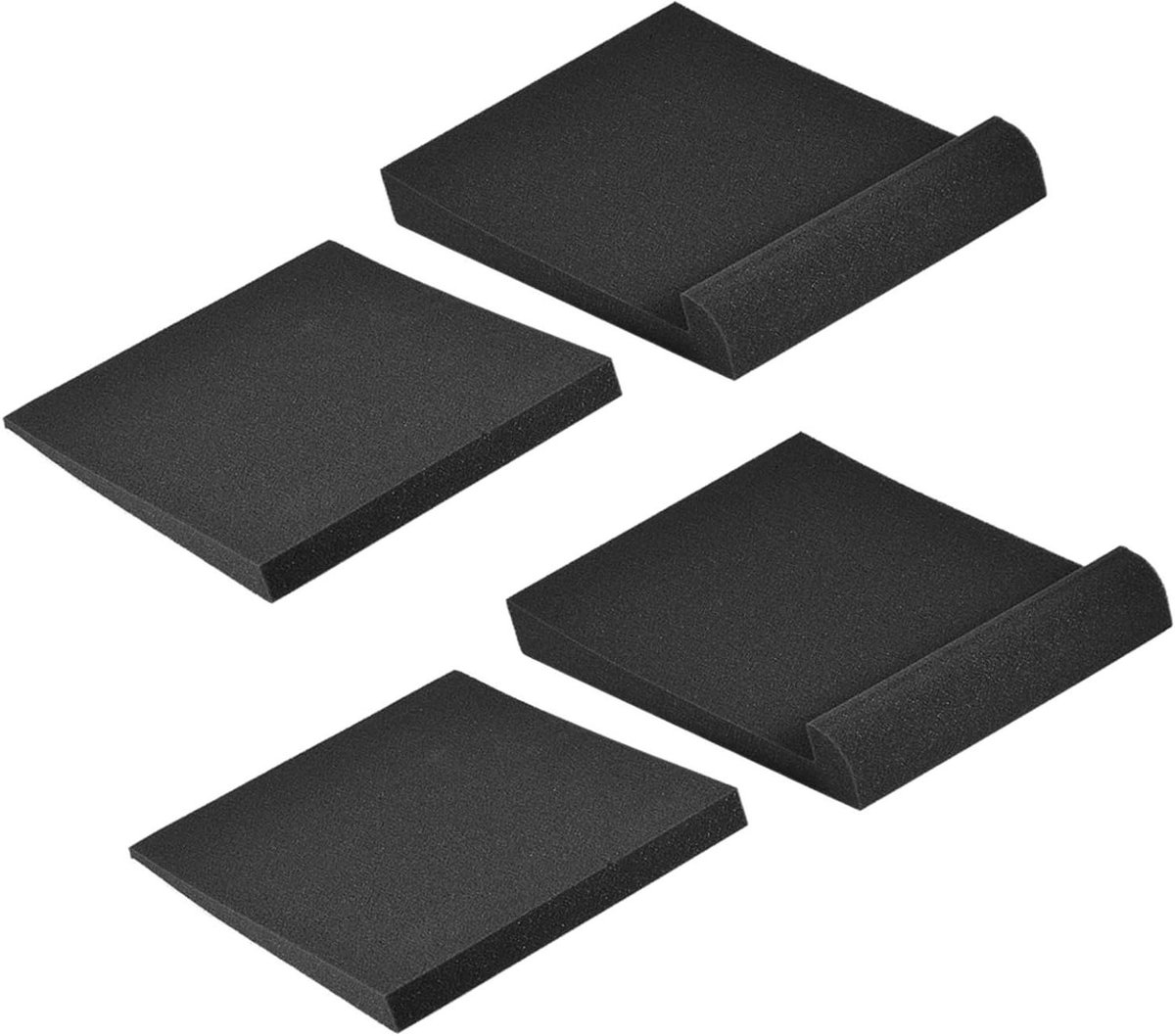 Luidspreker Isolatie Pad - Akoestisch Schuim - Studio Geluid - Trillingen Verminderend - Max 24.5cm Breed - Grijs