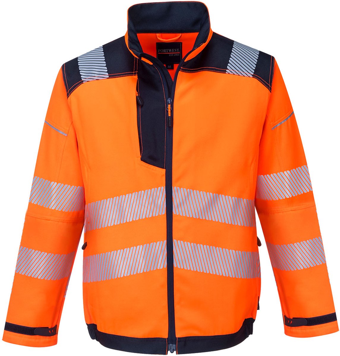 Portwest PW3 Hi-Vis Werkjack T500 /Marine Oranje