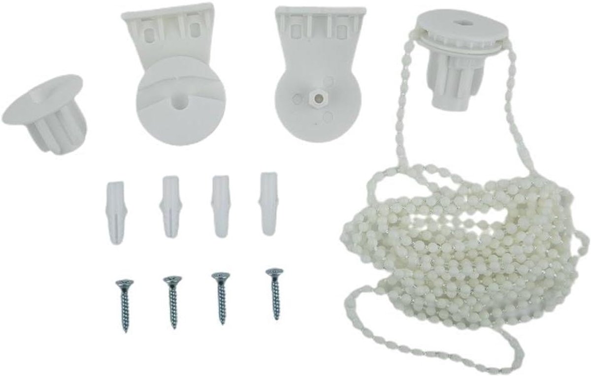 Rolgordijn Montageset - Reserveonderdelen Kit - Raamdecoratie Ophangen - Schilderbare Beug