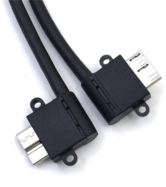 USB 3.0 Kabel - Micro B Kabel - Externe Schijf Aansluiten - 90 Graden Hoek - 1 Meter - Links — afbeelding 5