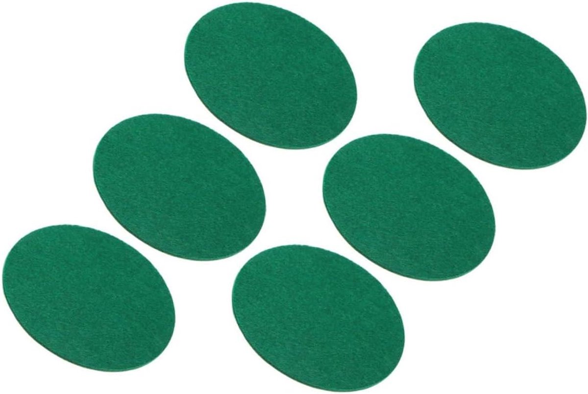 Airhockey Pads - Pusher Pads - Verbeterde Gameplay - Zelfklevend Ontwerp - 6 Stuks - Groen