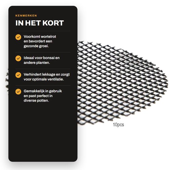 Dailygoods- Mesh Mat - 10 Stuks - Ademend Kunststof - Voorkomt van Dailygoods — afbeelding 5