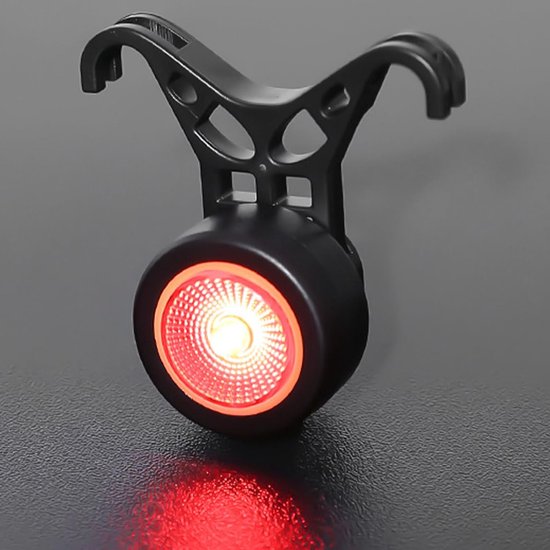 Fiets Achterlicht - Waarschuwingslicht Fiets - Veilig Fietsen - Magnetische Bevestiging - 5 Standen - Zwart — afbeelding 3