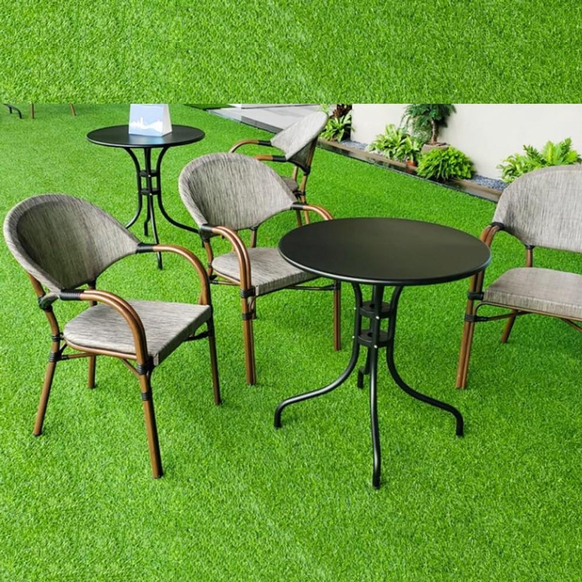 Kunstgras Gazon Rol - Synthetisch Tapijt Grasmat - Tuin Decoratie - Realistisch Uiterlijk - 3x3m - Groen