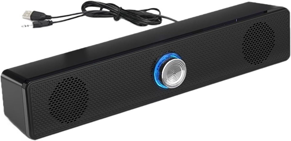 Home Theater Soundbar - Computer speaker - Films Muziek Games - Sterke Bas - Compact Design - Zwart