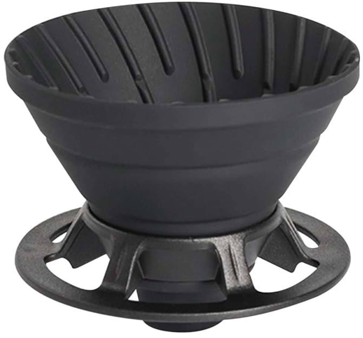 Dailygoods- Koffiefilter Herbruikbaar - Opvouwbaar Siliconen - Compact voor Reizen - Temperatuurbestendig - Geschikt voor Thuis en Kantoor - Ruimtebesparend - Koffiezetapparaat