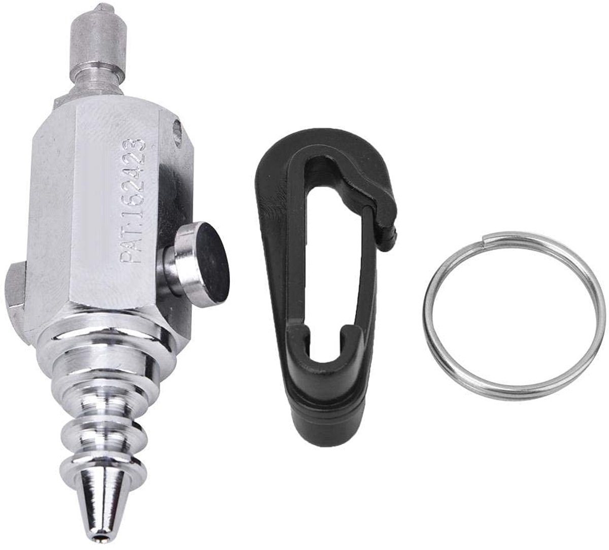 Dailygoods- Duikmondstuk RVS - Professioneel Duikmondstuk - Inflator Nozzle - Voor Wateractiviteiten - Mini/Portable - Inclusief Beugel - Luchtpistool