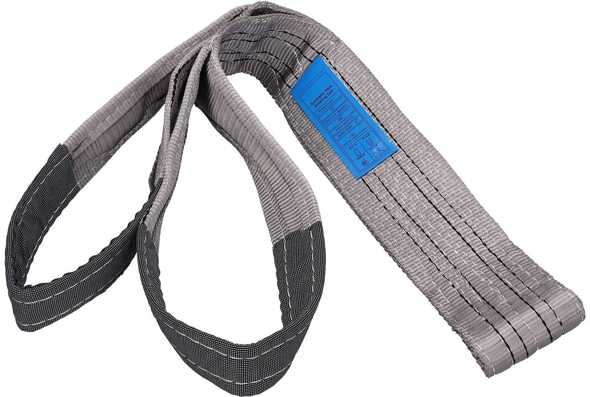 Dailygoods- Hefslings 4T Draagvermogen - PES Materiaal - Heavy Duty - Lange Lengte - Hoge Sterkte - Brede Toepassingen - Hijsband