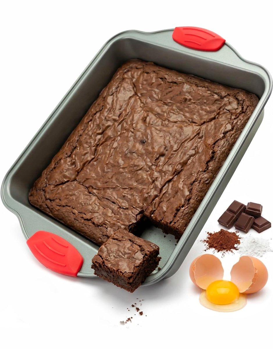 Dailygoods- Bakvorm 20x20 cm - Vierkante Bakvorm - Antikleef Bakvorm - Duurzaam Staal - Vaatwasserbestendig - Professioneel Ontwerp - Taartvorm