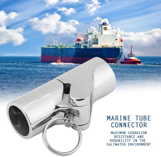 Dailygoody - Vouwbare Swivel Joint Tuin Connector - Roestvrij Staal - 22mm - Duurzaam - Corrosiebestendig - Geschikt voor Watersport — afbeelding 2
