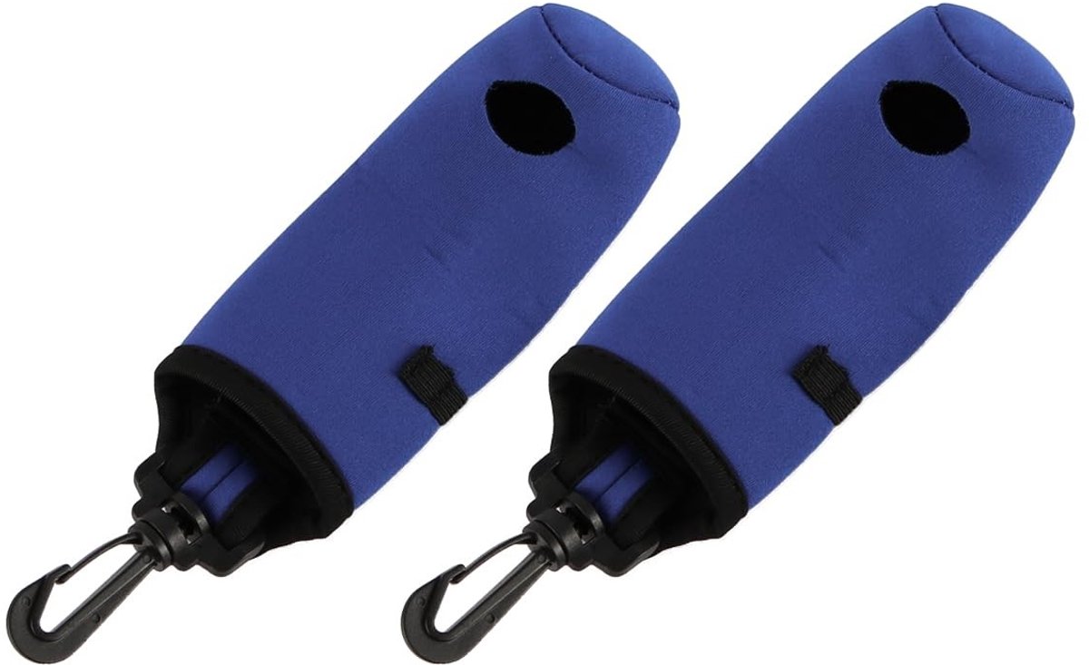 Dailygoods- Golfbalhouder met clip - Draagtas voor golfballen - 2 Stuks - Handige bevestiging - Verbeterde speelervaring - Lichtgewicht 20 g/st - Golfbal Tas