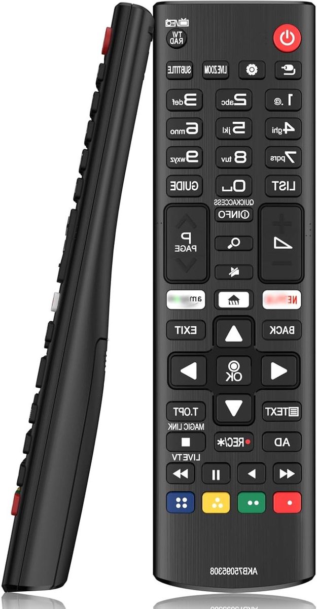 TV Afstandsbediening - Universele Controller - Televisie Bediening - Directe Compatibiliteit - 18 cm - Zwart