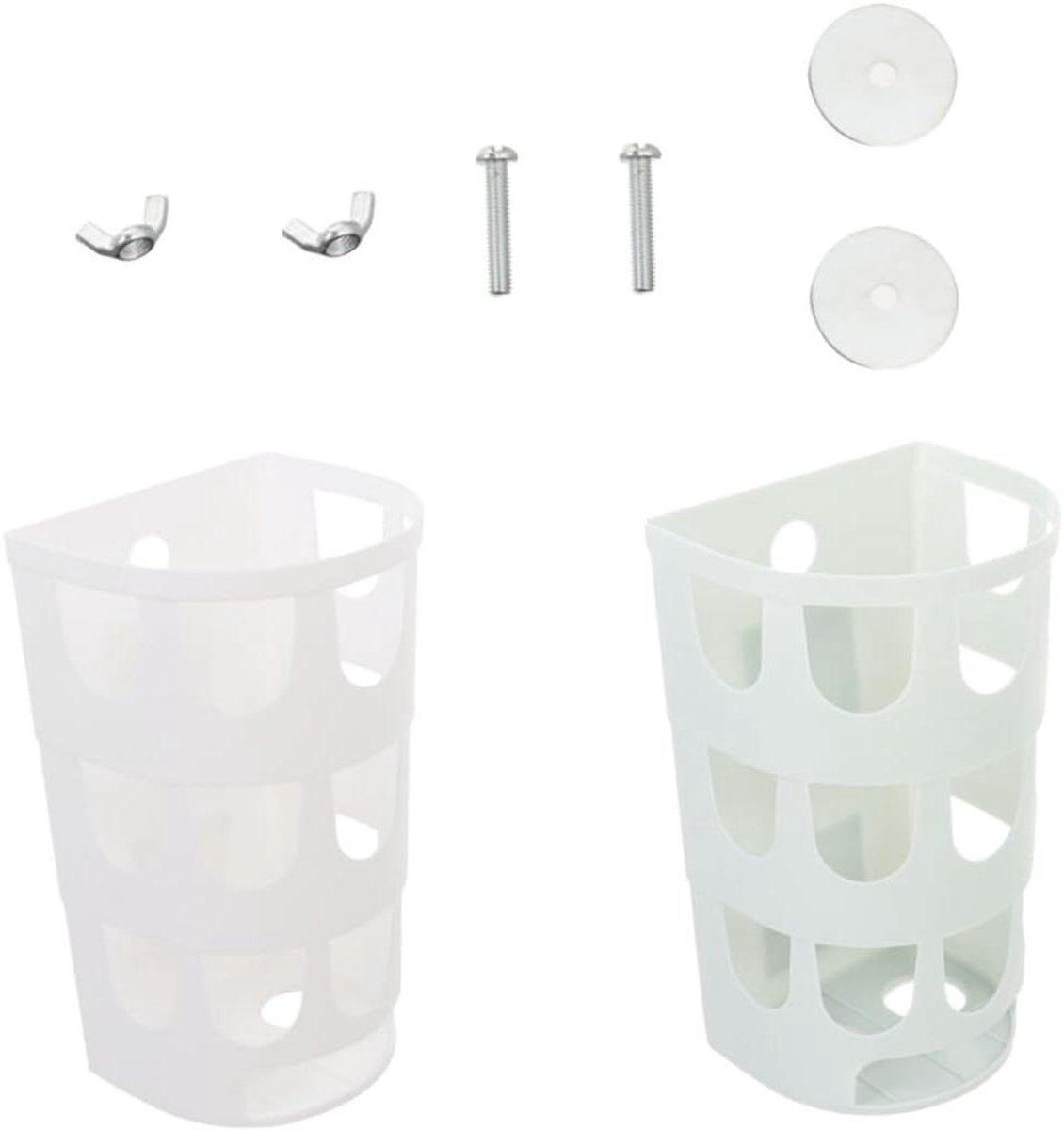 Hooivoederbak - Voerdispenser - Kleine dieren - Voedselbesparend ontwerp - 2 stuks - Blauw