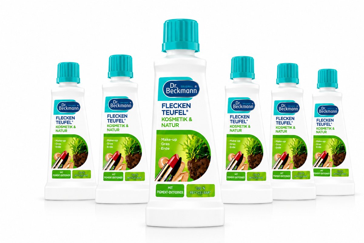 Dr. Beckmann Make-up, Gras & Modder Vlekverwijderaar - 6 x 50 ml - 6 Pack - Voor Kleding & Textiel