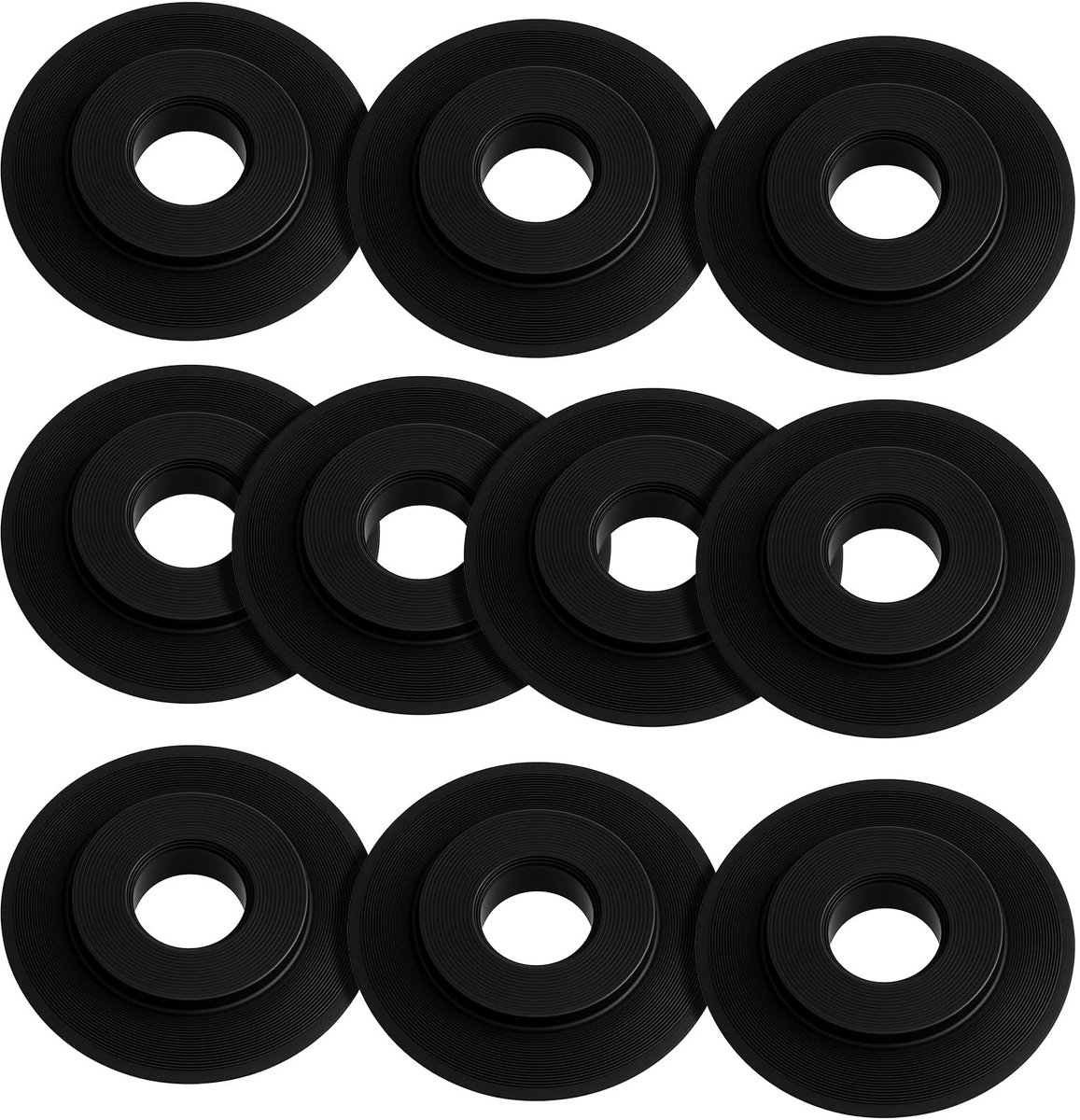 Dailygoods- Vervangende Messen - Set van 10 - Roestvrij Stalen Snijmes - Koolstofstaal - Corrosiebestendig - 0,71 × 0,71 × 0,3 cm - Duurzaam - Snijbladen