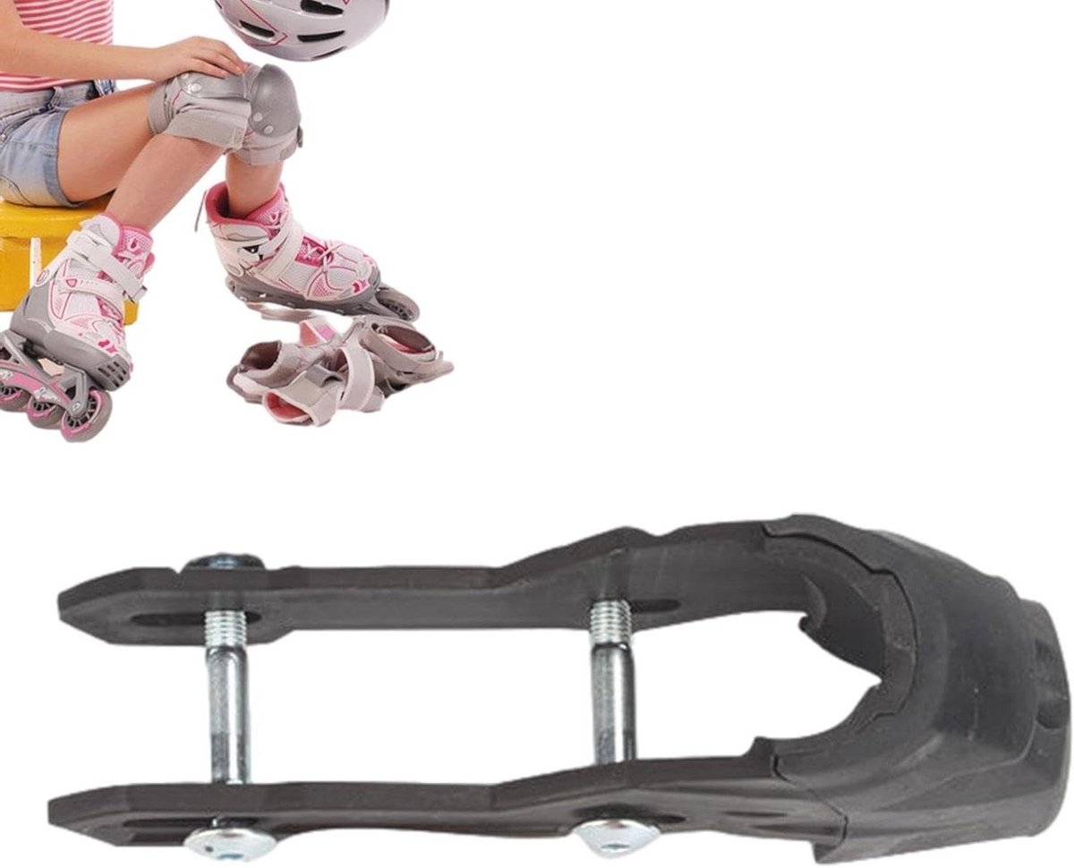 Skate Remblok - Rubber Stopper - Veilig Stoppen - Universele Pasvorm - Long Style - Zwart