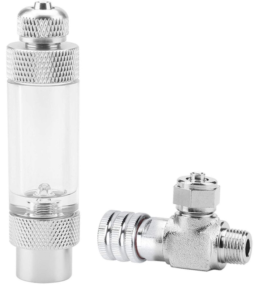 Dailygoods- CO2-Regelaar Hoogwaardige Kwaliteit - Naald-Microdoseerventiel - Terugslagklep - Bellenteller - Aquariumaccessoire - Roestvrij Staal