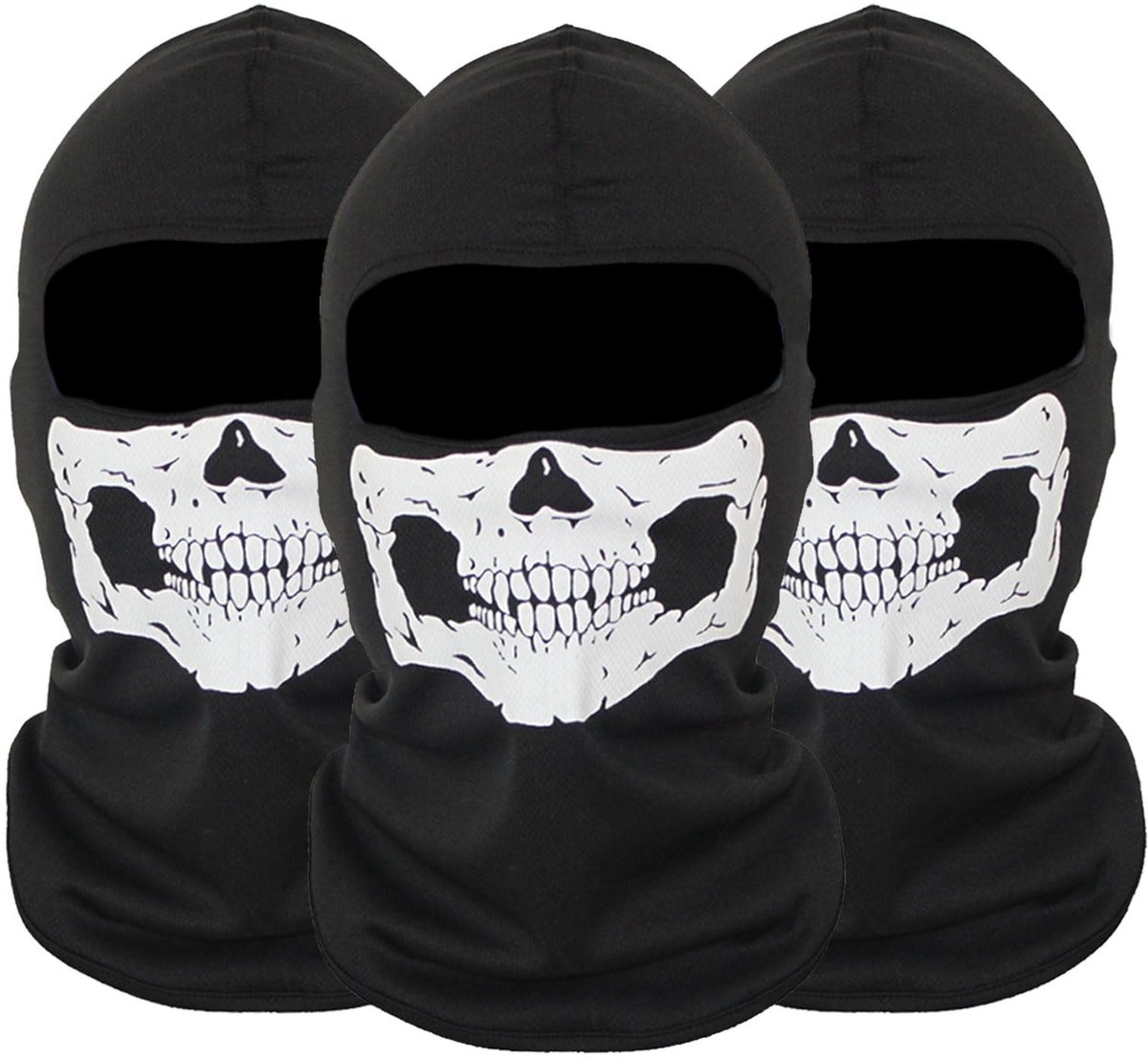 Dailygoods- Bivakmuts Geestmasker - Totenkopf Volgelaatsmasker - Zachte Katoenen Stof - Bescherming tegen Wind en UV - Geschikt voor Mannen en Vrouwen - Perfect voor Cosplay - Gezichtsmasker