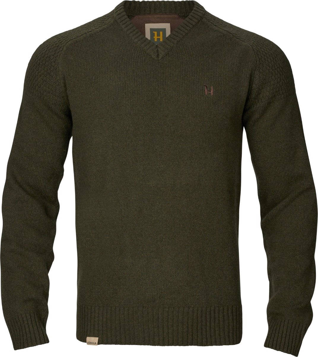 Härkila Vincent Merino V-Hals Pullover Outdoor V-Hals Pullover Scandinavische V-Hals Pullover Jacht V-Hals Pullover Trui Met V-Hals Rosin Maat -M