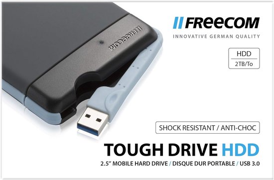 Externe Harde Schijf - Draagbare Opslag - Bestanden Opslaan - Hardware Encryptie - 2 TB - Zwart — afbeelding 4
