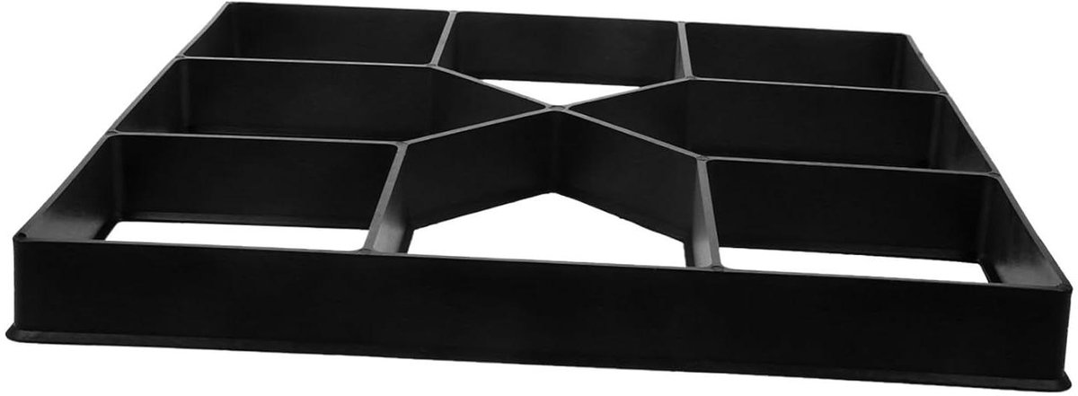 Betonmal Stapsteen - Tuinpad Mal - Tuinpad Aanleggen - Herbruikbaar - 40 x 40 cm - Zwart