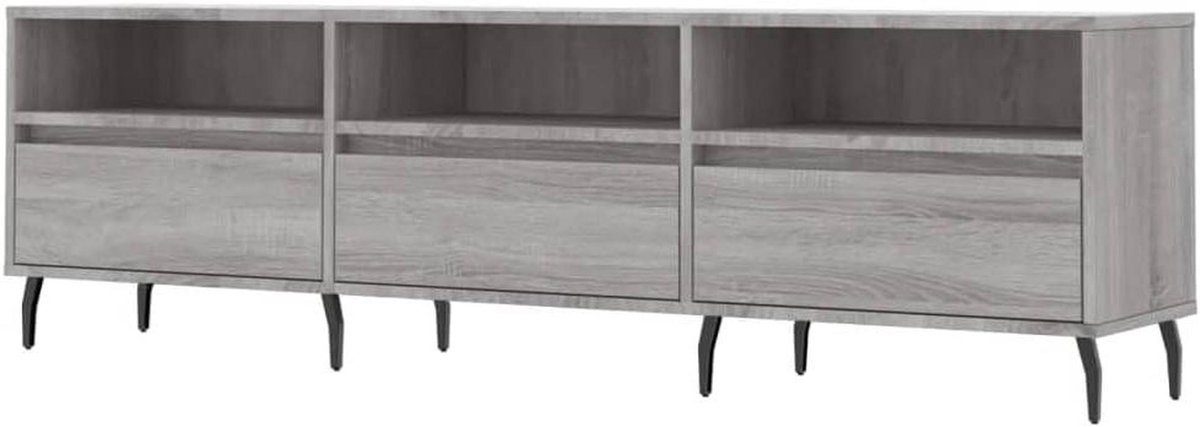 TV-kast met 6 vakken - TV-meubel dressoir - Opbergen woonkamer - Gladde afwerking - 150 x 30 x 44.5 cm