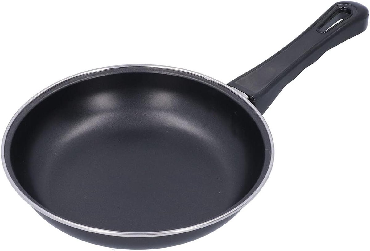 Mini Koekenpan Kleine Pan Ontbijt Maken Antiaanbaklaag Compact Formaat Zwart