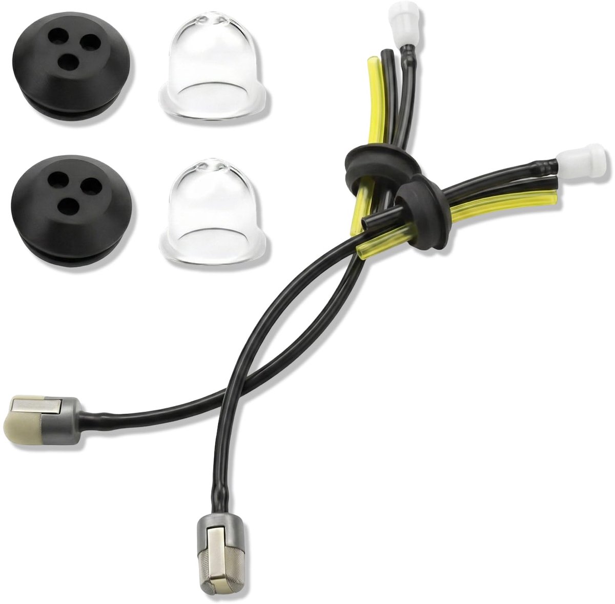 carmdering - Universele Brandstofslang Set - Brandstofleiding Kit - Brandstoffilter Systeem - Corrosiebestendig Rubber - Flexibele Aansluiting - Duurzaam Elastisch Materiaal - Lekkage Preventie - Optimale Motorprestaties - 2 Stuks