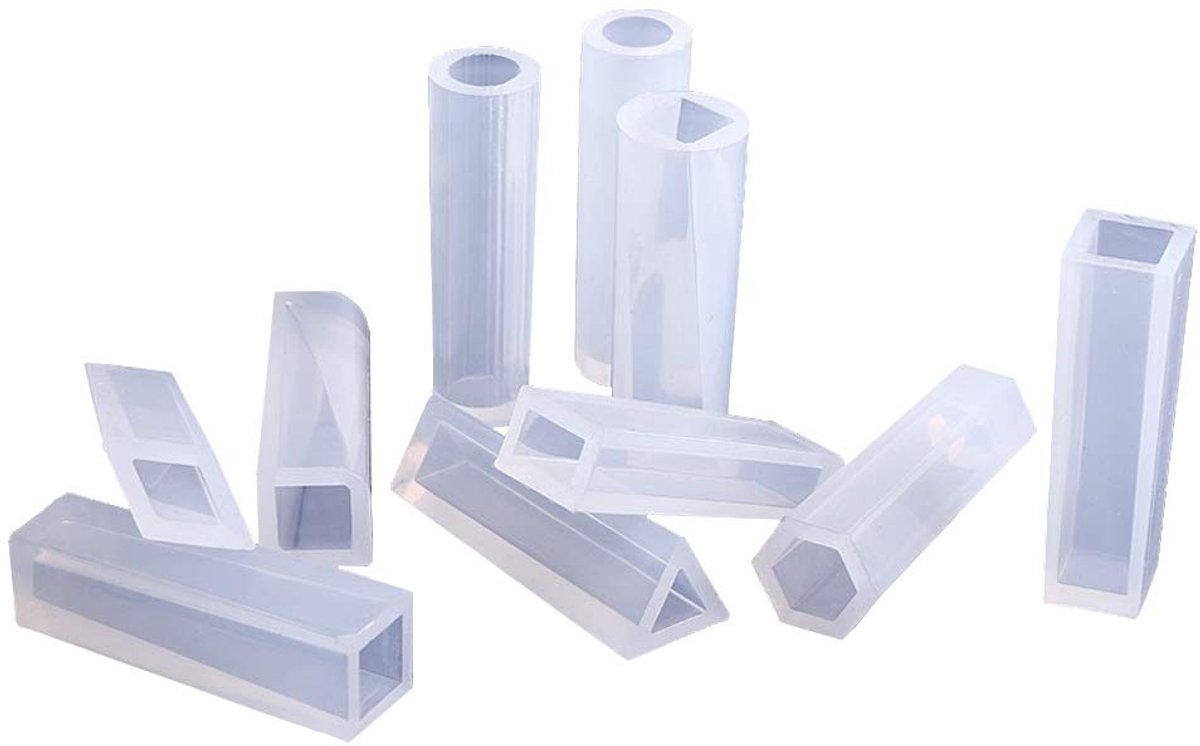 Dailygoods- Siliconen Mallen - Set van 10 Stuks - Voor Sieraden en Decoratie - Duurzaam en Flexibel - Glad Afwerking - Geschikt voor Hanger en Voedsel - Sieradenmallen