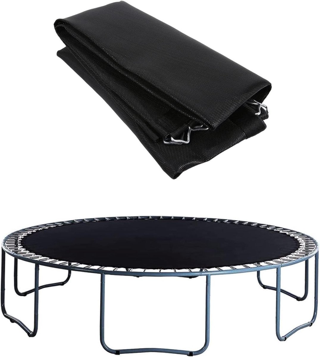 Trampoline Springmat - Vervangend Doek - Buiten Spelen - Duurzaam PP Materiaal - 4.27 meter - Zwart
