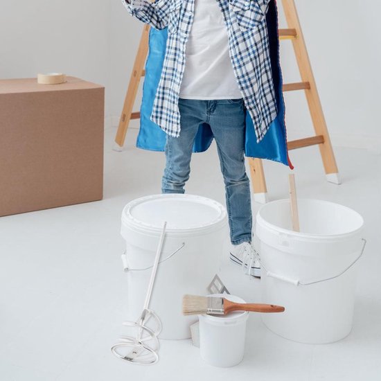 Mengstaaf Mixer Boor - Beton Roerder - Materialen Mengen - Uniforme Mengresultaten - 49.5 cm Lengte - Zilver — afbeelding 4