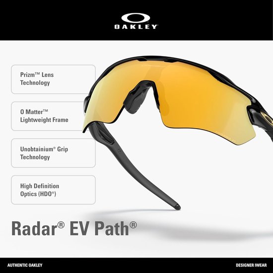 Oakley Zonnebril - Unisex Zonnebril - Bescherming Tegen Zon - Lichtgewicht Frame - 38 mm - Blauw — afbeelding 4