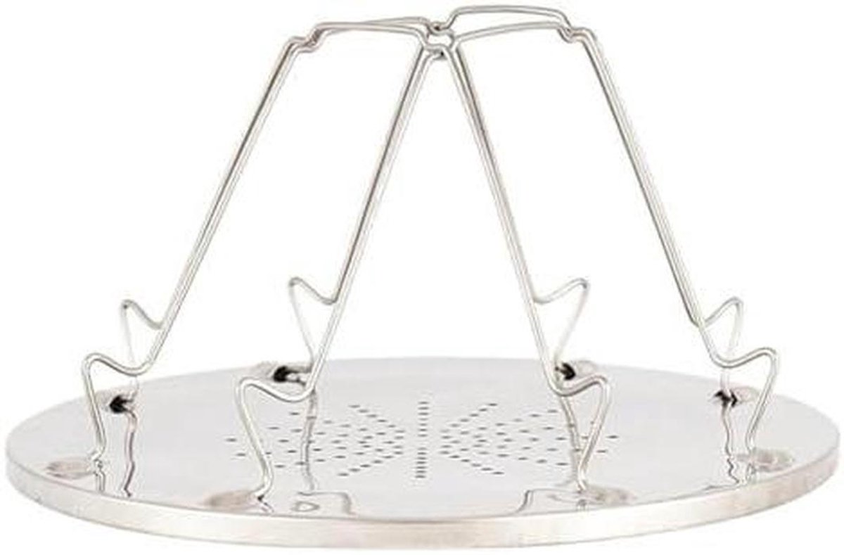 Opvouwbare Broodrooster - Camping Broodrooster Rek - Buiten Koken - Voor 4 Plakjes - 22 x 22 x 12 cm
