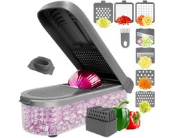 Groentechopper met container - Keuken artifact Voedsel snijder - Maaltijden voorbereiden - Antislip basis