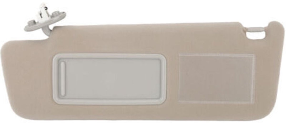 Aanpasbaar zonnescherm geschikt voor de linkerzijde geschikt voor make-upspiegel en lichtgewicht binnenzonnescherm, geschikt voor Toyota Land Cruiser Prado modellen van 2002-2010, onderdeelnummer 7432060850B1, 74320 60850 B1.