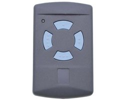Garagedeur afstandsbediening, 4 knoppen, blauw. geschikt voor Hormann 868 MHz zenders HS4, HSM2, HSP4 868, HS1 868 en Tubauto.
