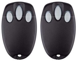 Twee vervangende handzenders voor Chamberlain Liftmaster Motorlift garagedeuren, modellen zoals 94335E, 84335E, ML700, ML500, ML850, Merlin, C945, C840 Security en 433,92 MHz.