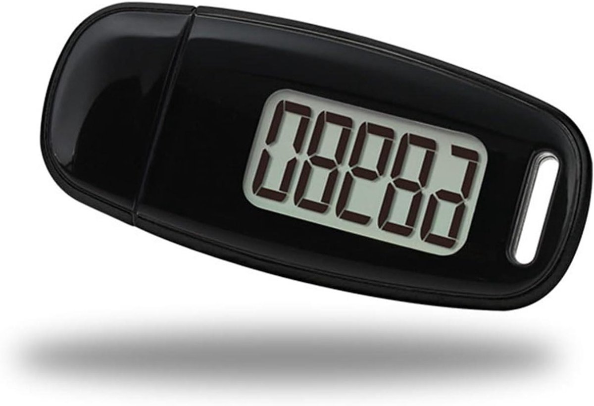 3D Stappenteller - Fitness Tracker - Activiteit Meten - 3D Sensor Nauwkeurig - 99999 Stappen - Zwart
