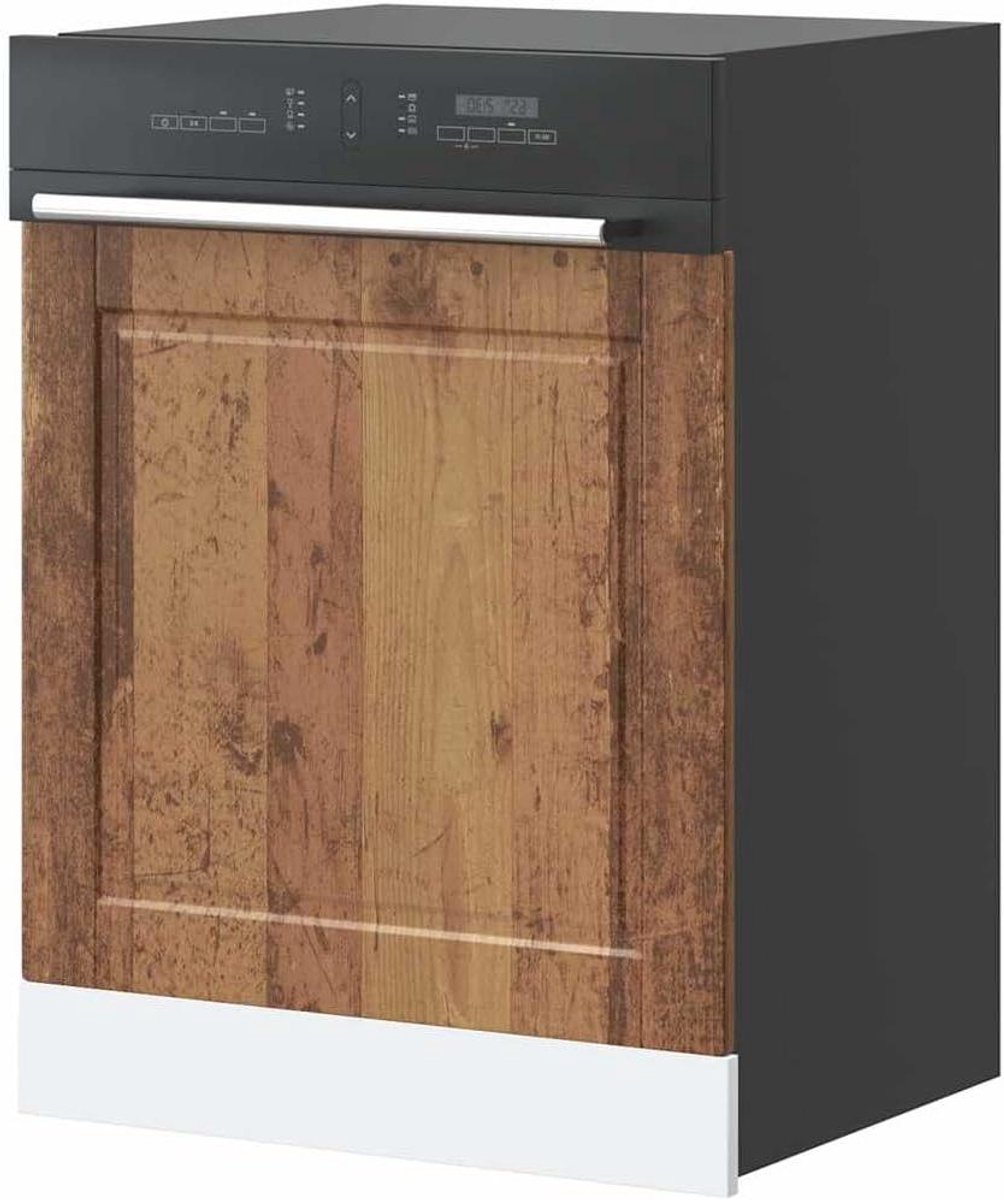 Vaatwasser paneel - Keuken front - Keuken afwerking - Duurzaam hout - 60 x 67 cm - Oud hout