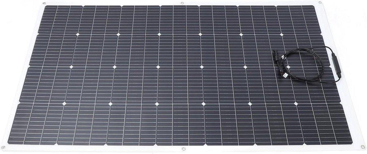 Zonnepaneel - Zonneoplader - Energie Opwekken - Semi-flexibel Ontwerp - 137x80x5 cm - Zwart