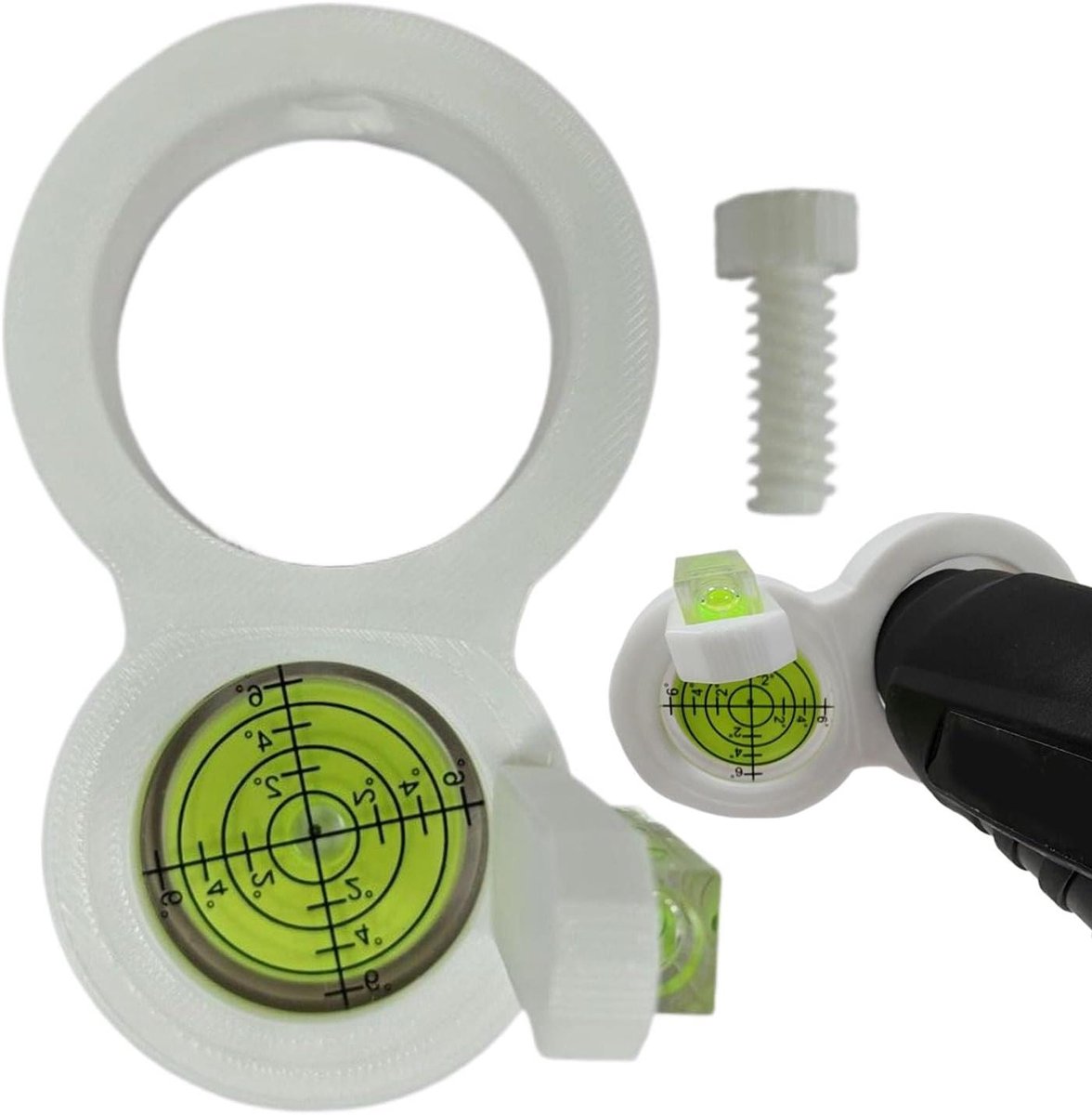 Boorgat Waterpas - Boor Assistent - Nauwkeurig Boren - Real-time Updates - 50 g - Grijs